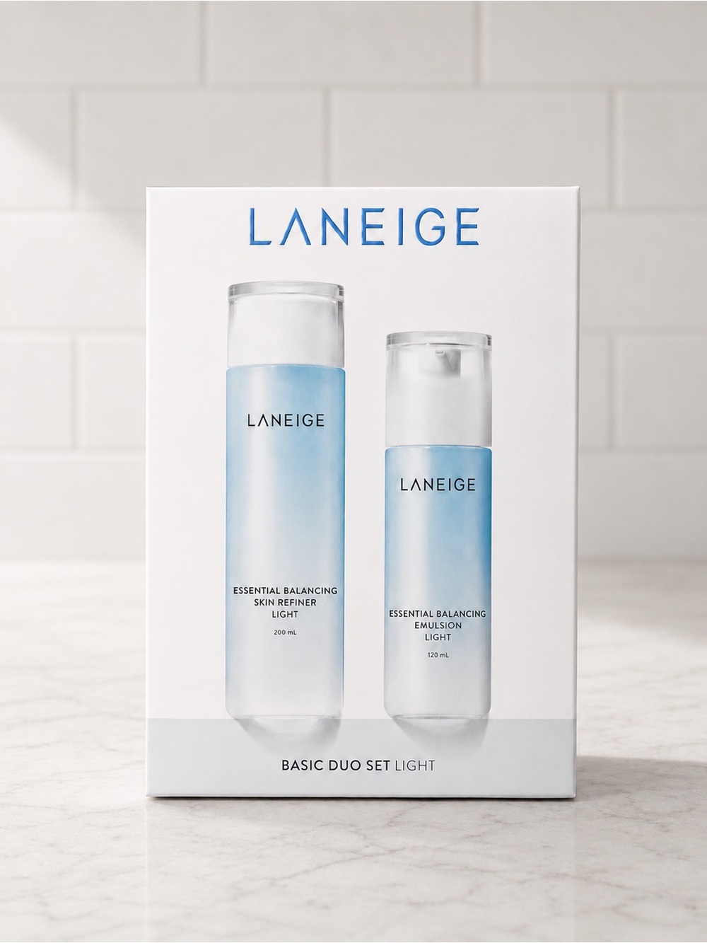 LANEIGE Essential Balancing Light Skincare Set. 2 sets available.